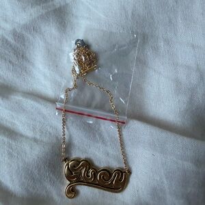 Vintage Obey gold necklace